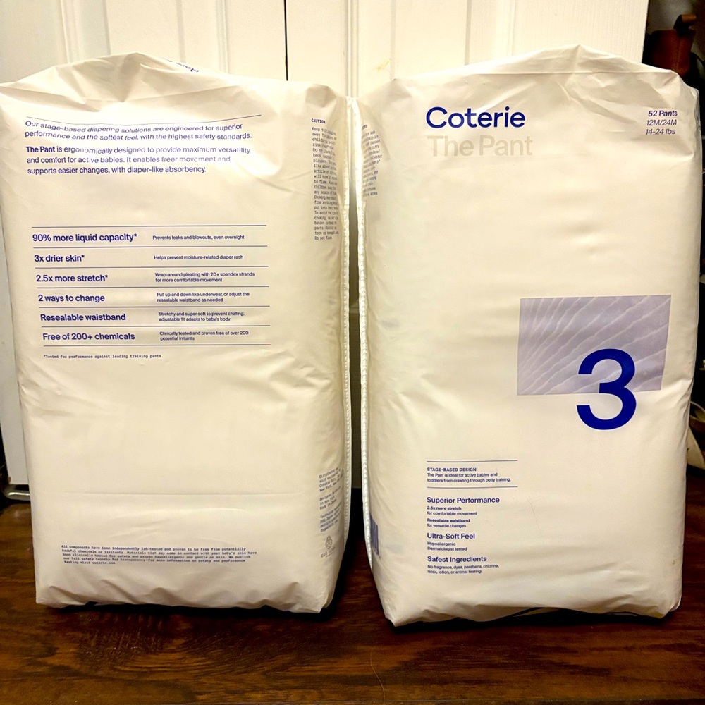 Coterie diapers the pant size 3